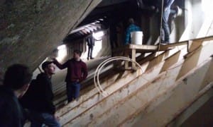 NTI's HVAC/R students tour DiMillo's Restaurant's facility.